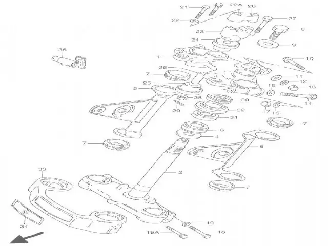 EMBELLECEDOR TIJA INFERIOR Suzuki Gn 250 1988-1993