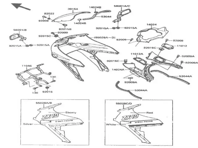 CUPULA Kawasaki Zx10 1000 cc 1988 - 1990