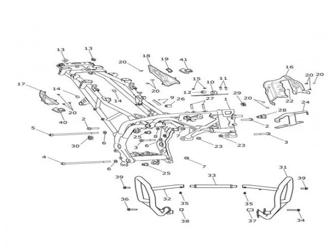 EMBELLECEDOR CHASIS TIJA Triumph Tiger explorer 1200 2012 - 2018