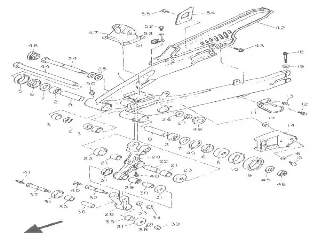 BIELETAS DE SUSPENSION Yamaha Xt e 600 1990-1994