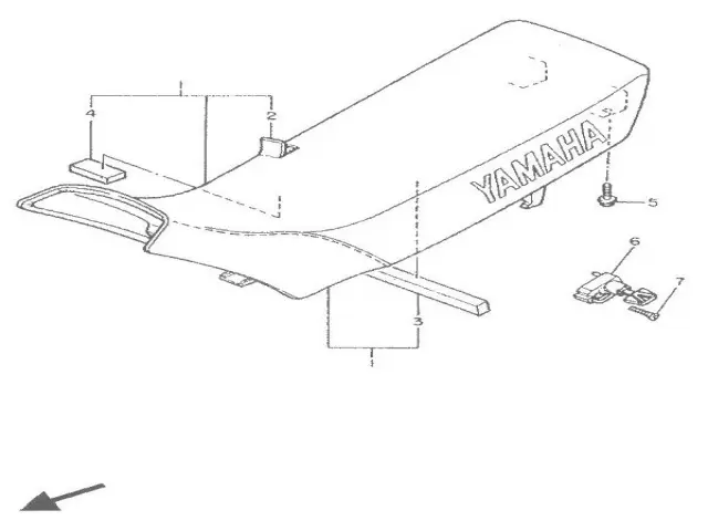 ASIENTO Yamaha Xt e 600 1990-1994