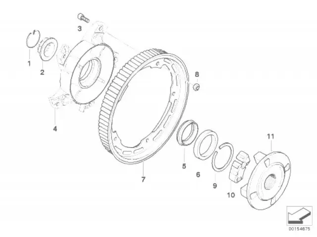 Corona correa trasera Bmw F800s 800 cc 2006 - 2009