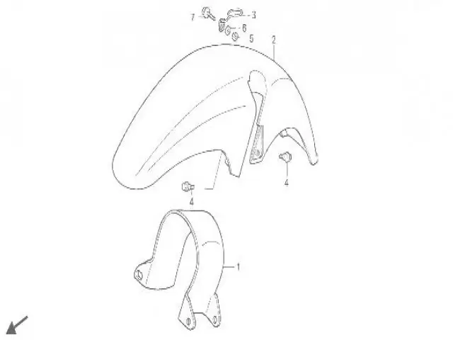 ALETA DELANTERA Honda Transalp 600 1987-1990