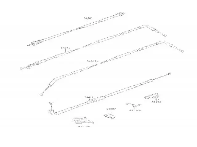 CABLE ACELERADOR Kawasaki Zzr 1100 1991 - 1992