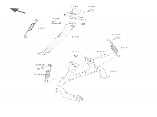 CABALLETE Kawasaki Zzr 1100 1991 - 1992