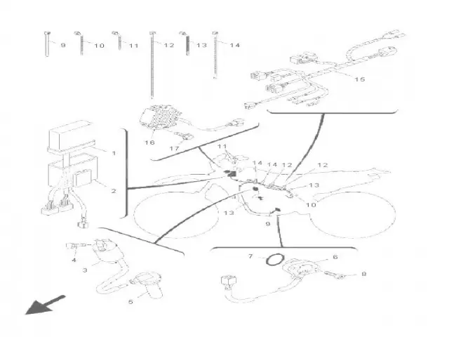 Sensor punto muerto Yamaha Wr 250 2001-2002