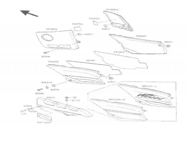 Cubre cadenas  Kawasaki Gpx 600 1985-1990