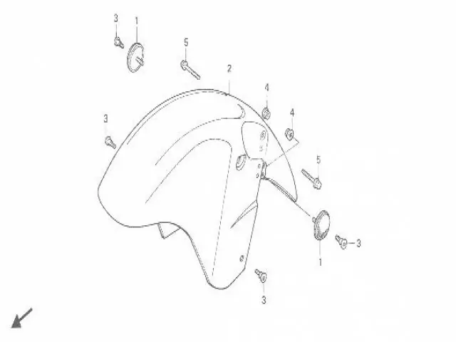 Aleta delantera Honda Cbr 1000 1990-1992