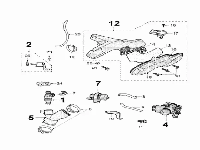 Sensor temperatura aire Peugeot Elystar 125 2002-2003