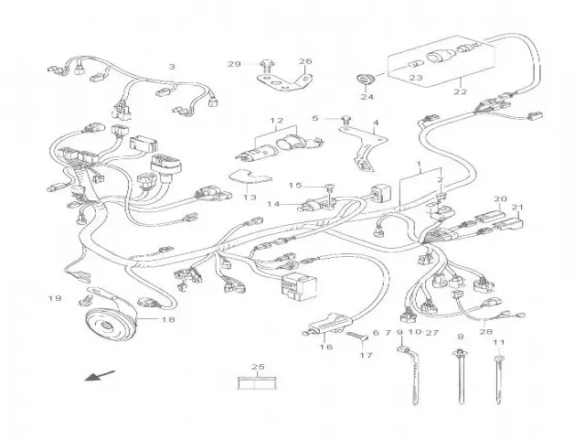 Sistema electrico faro Suzuki Burgman 200 2014 - 2016