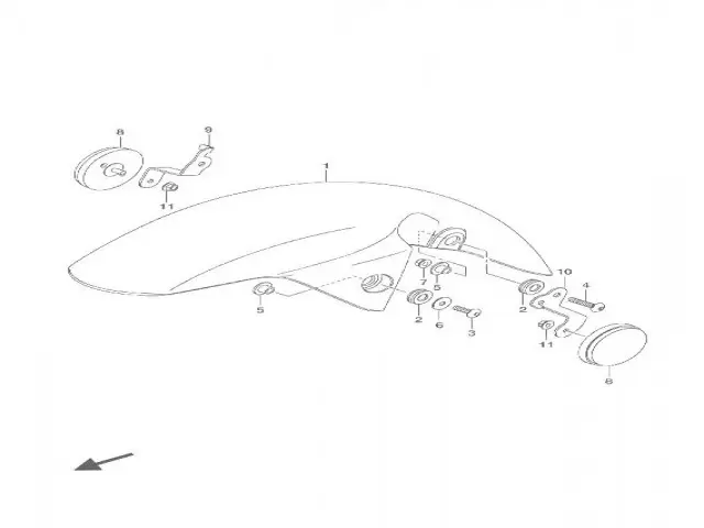 Aleta delantera Suzuki Gsx 125 s 2018 - 2020