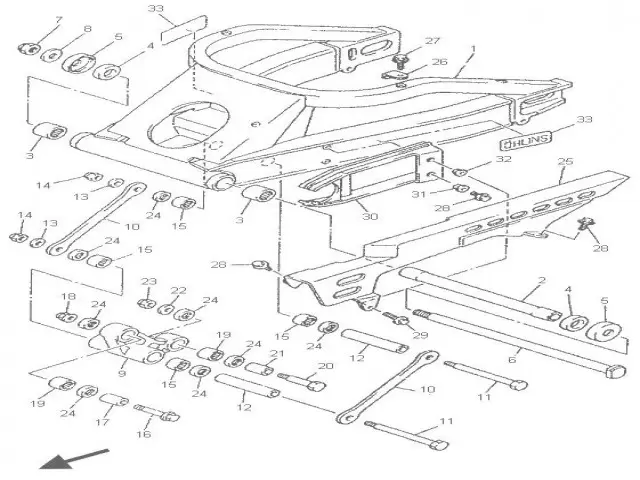 Bieletas Yamaha Yzf 750 1993-1995