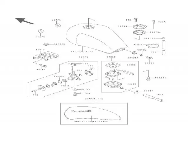 Aforador  Kawasaki Zephyr 750 1990-1998