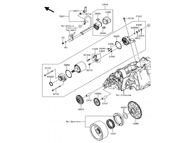 Motor de Arranque Kawasaki Versys 650 ABS SE 2017 - 2020