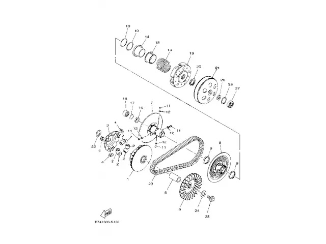 Zapatas del Embrague Yamaha xmax 300 ABS  2018 - 2020
