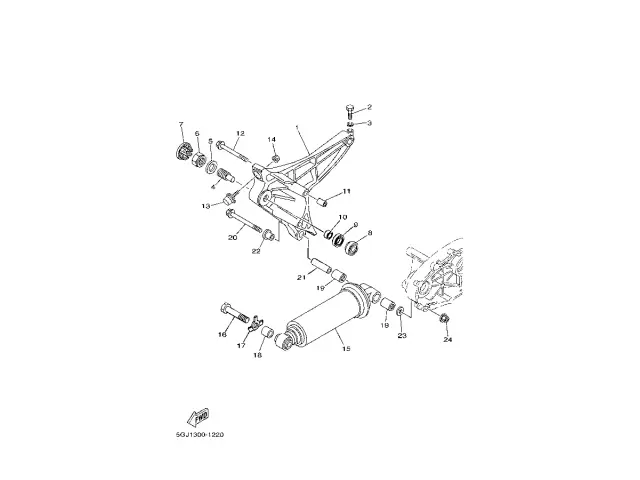 Basculante Yamaha tmax 500 2001 - 2003