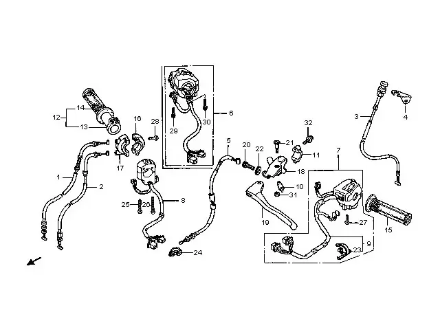 Cable embrague Honda cbr 900 1996 - 1997