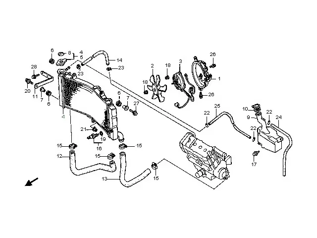 Electroventilador Honda cbr 900 1996 - 1997