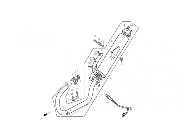 Colectores DAELIM ROADWIN 125R FI 125 2007-2011  moto