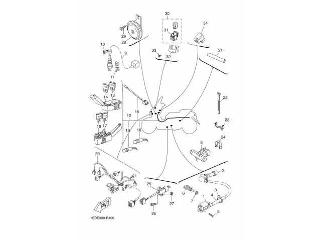 Sensor presion atmosferica Yamaha X-MAX 400 ABS 2013 - 2017