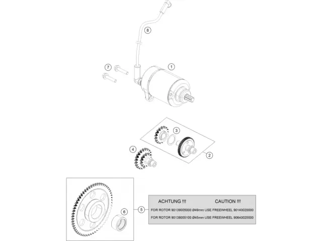 Corona bendix Ktm Duke 125 ABS 2013 - 2016