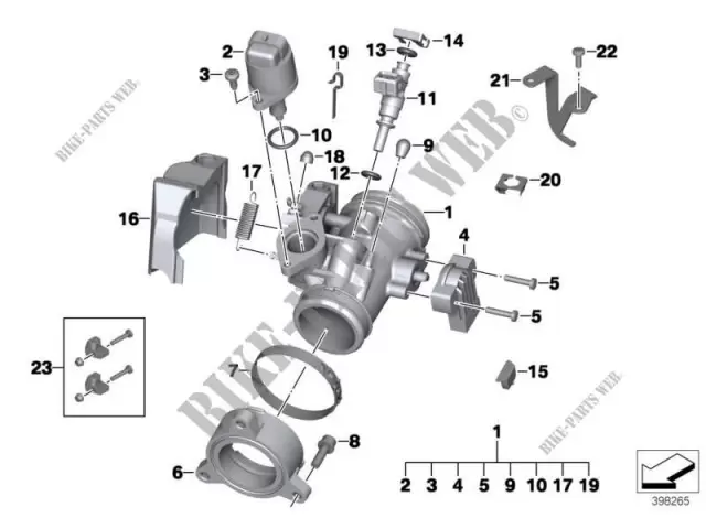 Valvula de ralenti Bmw r1200 gs 2005 - 2007