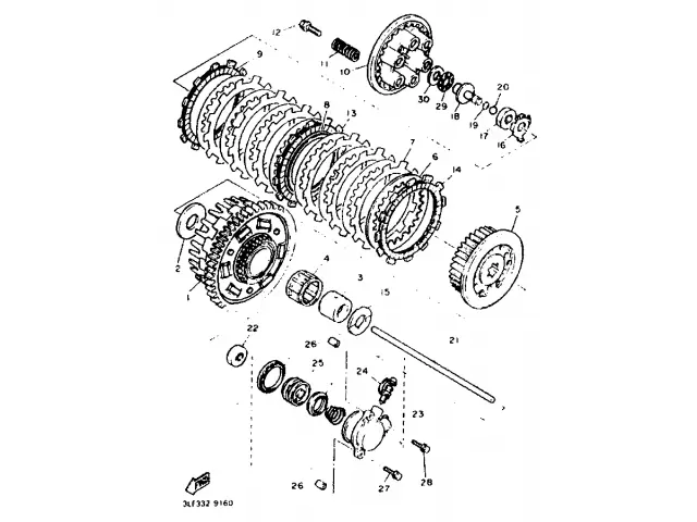 Bombin de embrague YAMAHA FZR 1000 1990-1991  recambios para moto