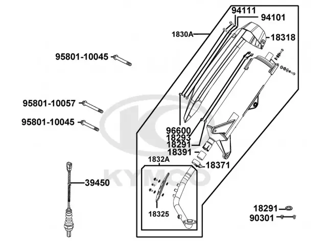 Sonda landa Kymco Grand Dink 300i ABS 2016 - 2020
