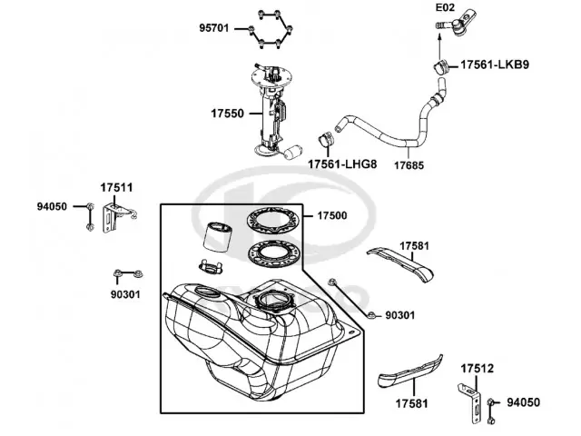 Bomba gasolina Kymco Grand Dink 300i ABS 2016 - 2020
