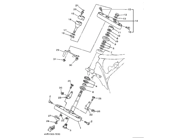 TORRETAS DE MANILLAR Yamaha Drag Star 650 1997 - 2001