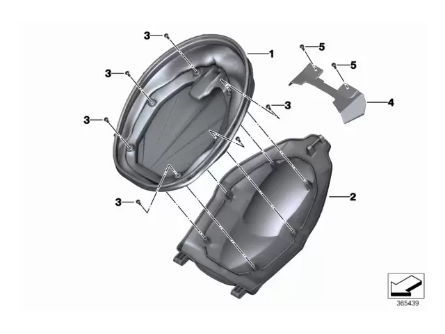 Aleta pase de rueda superior Bmw C 600 Sport 2011 - 2015