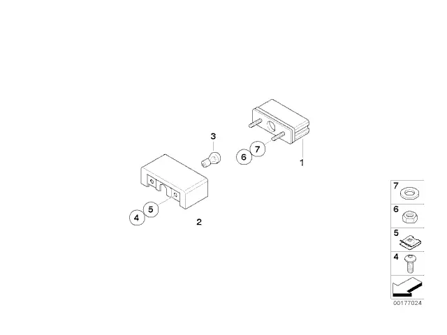 Piloto matricula Bmw F650 GS 2008 - 2012