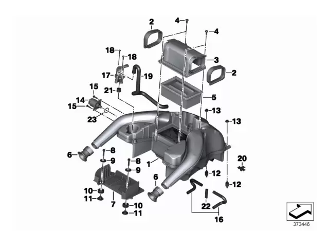 Caja filtro aire Bmw F650 GS 2008 - 2012