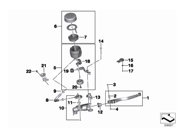 Deposito liquido frenos delantero Bmw F650 GS 2008 - 2012