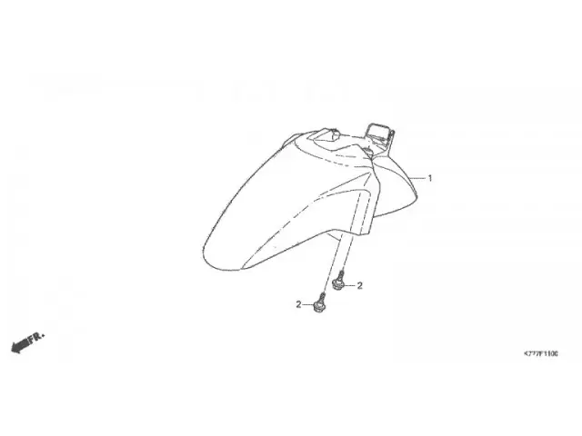 Aleta delantera Honda Scoopy SH125i 2017 - 2019