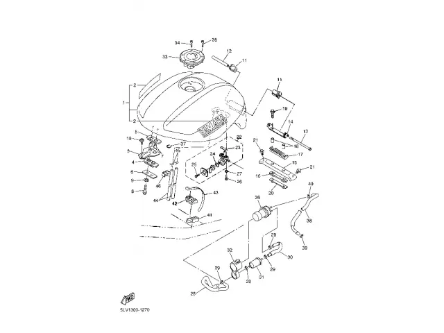 Deposito gasolina Yamaha fazer 1000 2001-2003