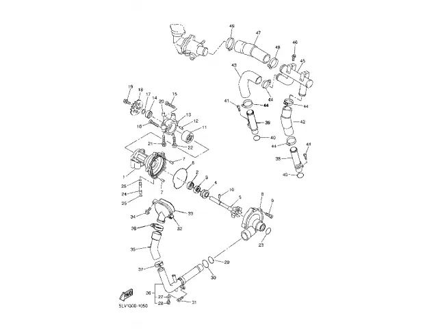 Bomba agua Yamaha fazer 1000 2001-2003
