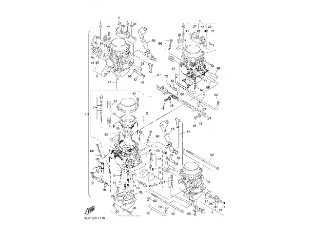 Batería carburadores Yamaha fazer 1000 2001-2003