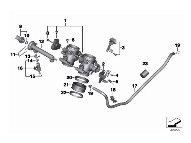 Inyector Bmw F800R 800 cc 2006 - 2014