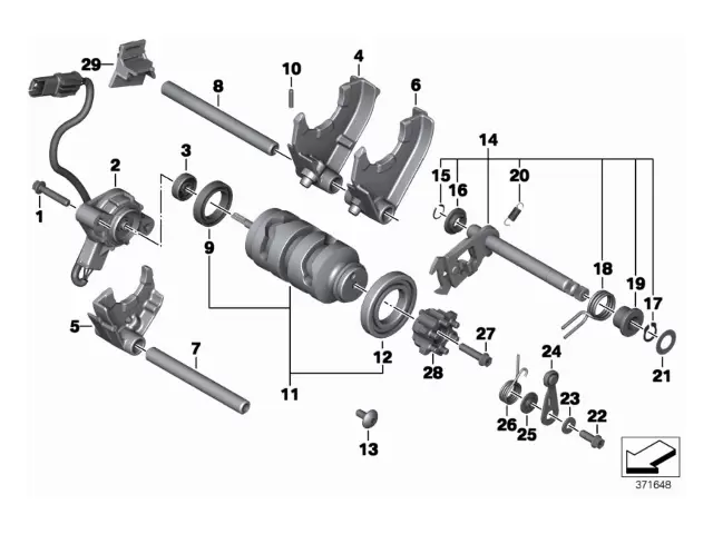Horquillas cambio Bmw F800R 800 cc 2006 - 2014