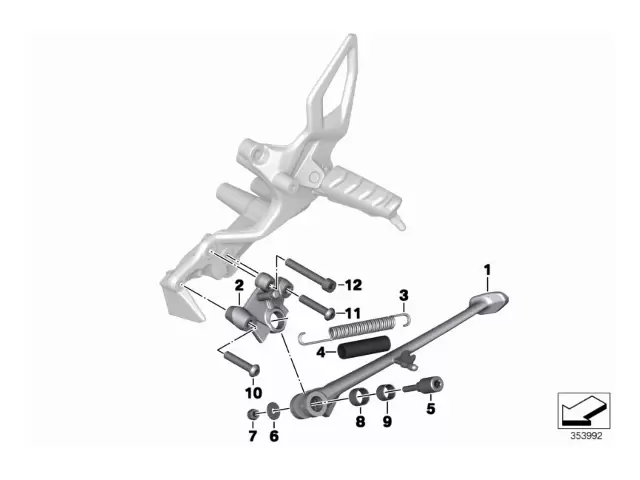 Soporte pata cabra Bmw F800R 800 cc 2006 - 2014