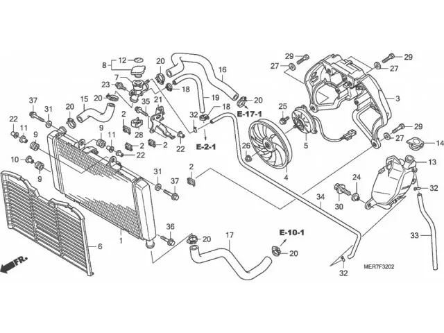 Electroventilador Honda CBF 600 S abs 2007 - 2010