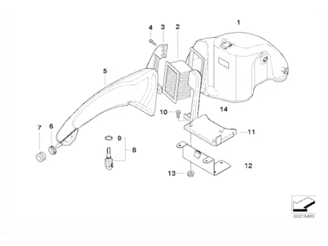 Ram Air Bmw f65 gs 650 cc 2000 - 2001