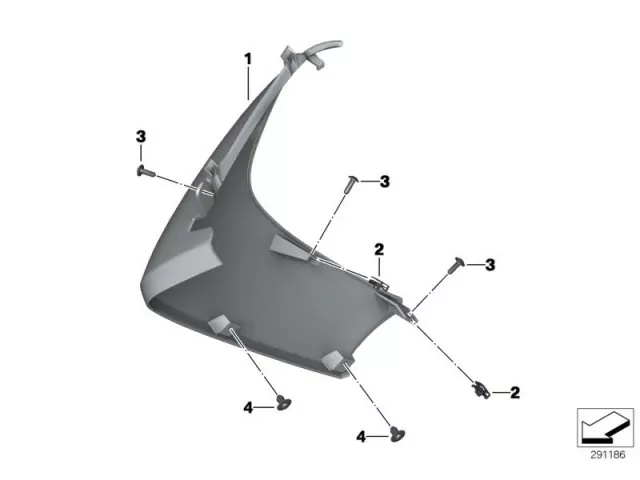 Faldon inferior derecho Bmw C 650 gt 2015 - 2019