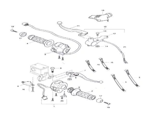 Interruptor freno delantero Hyosung GD 250 N 2014 - 2016
