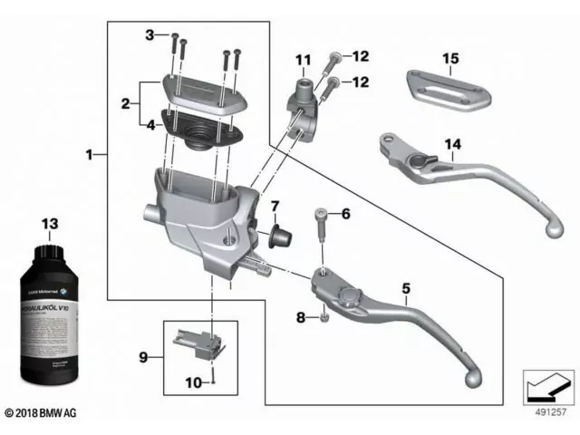 Interruptor maneta de embrague Bmw R 1250 GS Adventure 2021 - 2024