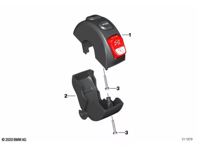 Piña luces derecha Bmw R 1250 GS Adventure 2021 - 2024