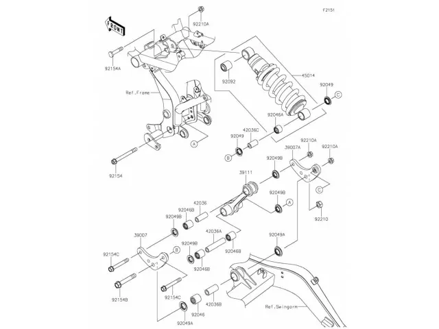 Bieletas Kawasaki Ninja 650 2021 - 2022