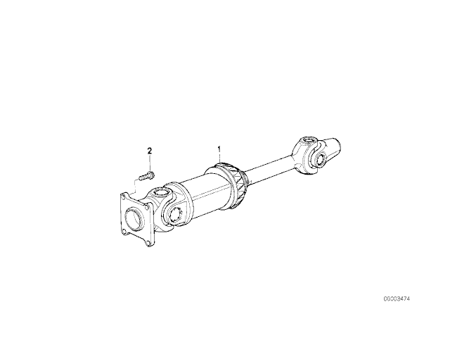Eje cardan Bmw R100 R Classic 1991- 1996