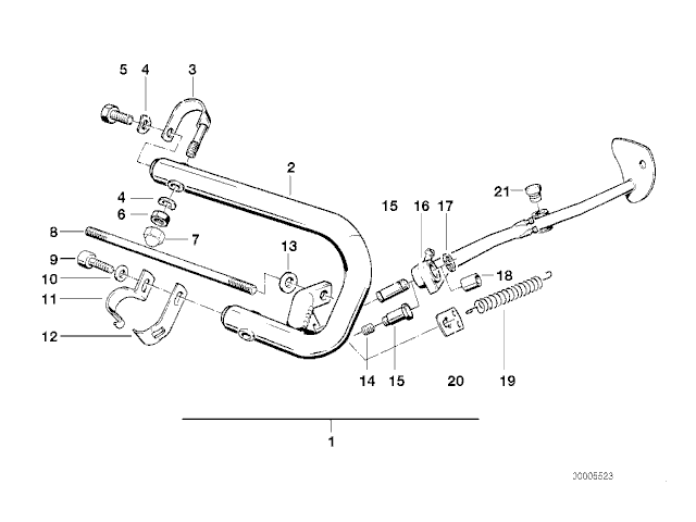 Defensa motor derecha Bmw R100 R Classic 1991- 1996